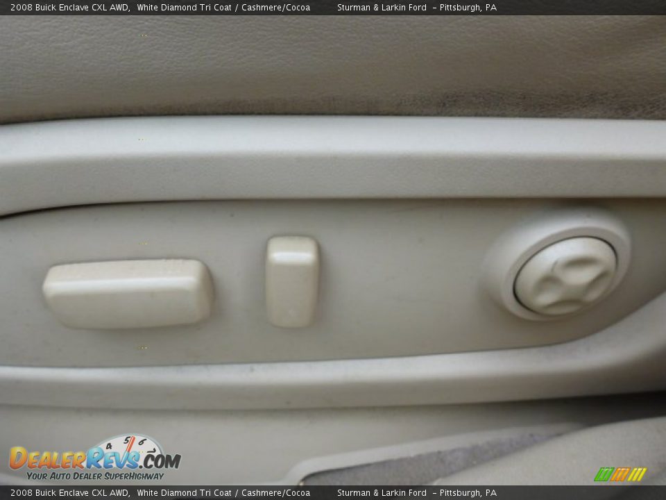 2008 Buick Enclave CXL AWD White Diamond Tri Coat / Cashmere/Cocoa Photo #15