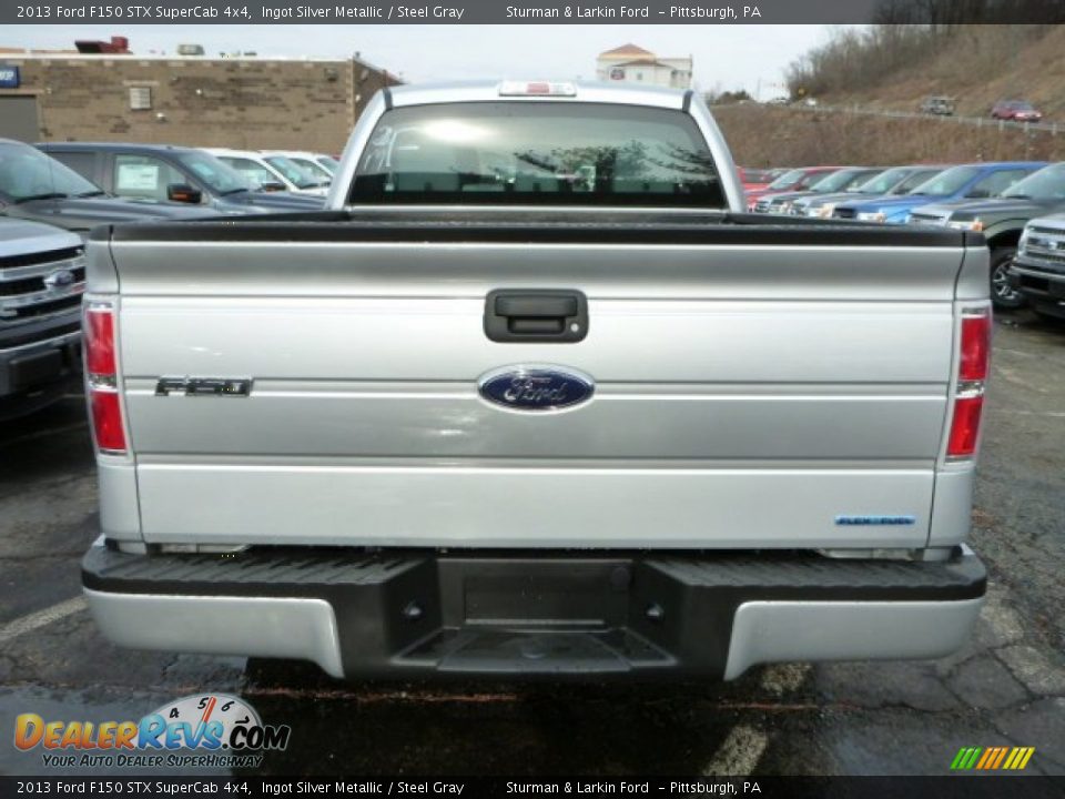 2013 Ford F150 STX SuperCab 4x4 Ingot Silver Metallic / Steel Gray Photo #3