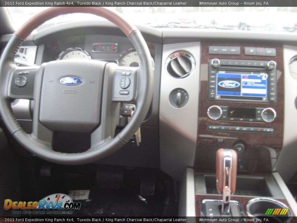 2013 Ford Expedition King Ranch 4x4 Tuxedo Black / King Ranch Charcoal Black/Chaparral Leather Photo #8