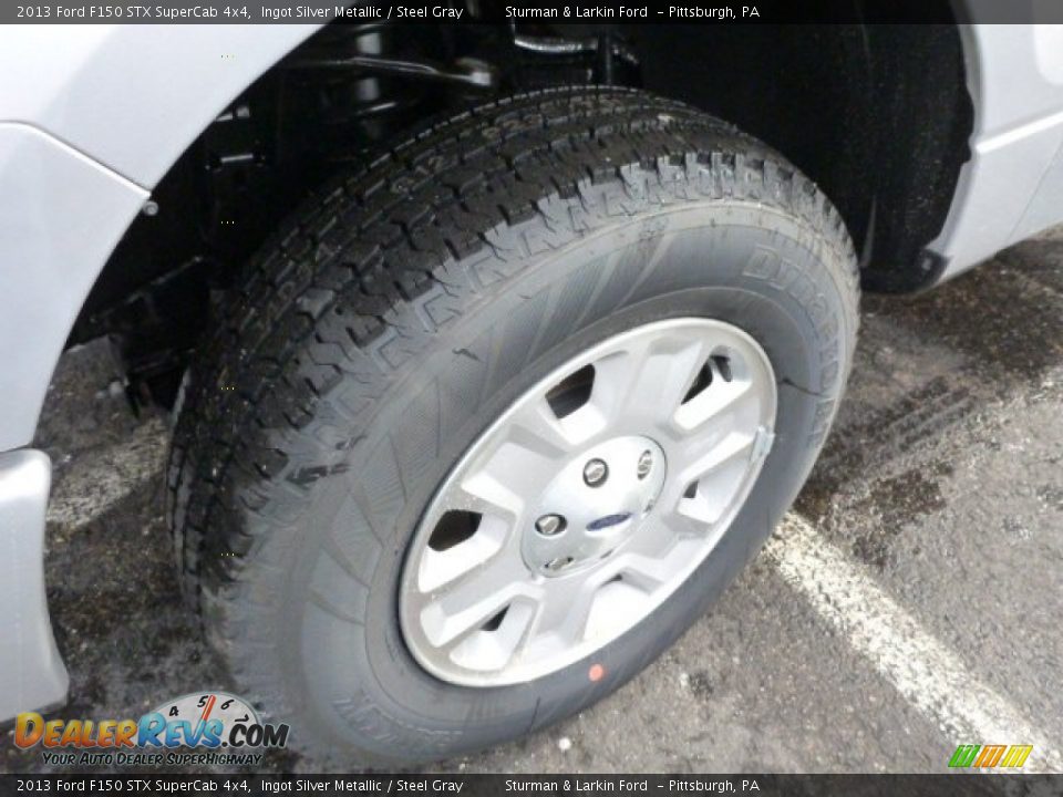 2013 Ford F150 STX SuperCab 4x4 Ingot Silver Metallic / Steel Gray Photo #7