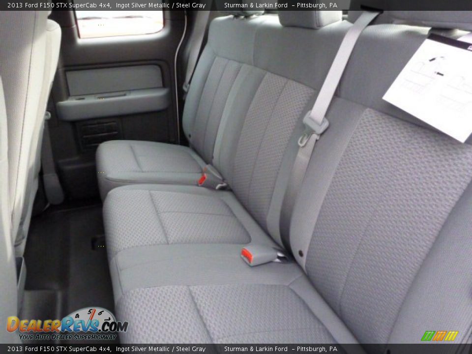 2013 Ford F150 STX SuperCab 4x4 Ingot Silver Metallic / Steel Gray Photo #9