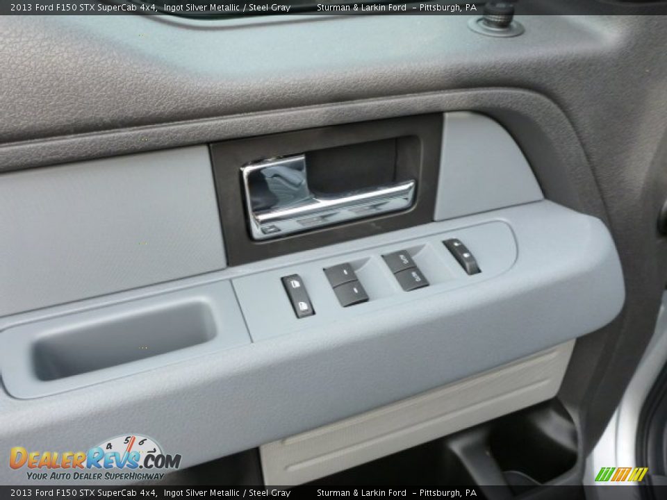 2013 Ford F150 STX SuperCab 4x4 Ingot Silver Metallic / Steel Gray Photo #11