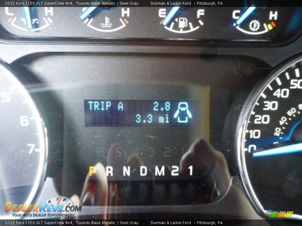 2013 Ford F150 XLT SuperCrew 4x4 Tuxedo Black Metallic / Steel Gray Photo #15
