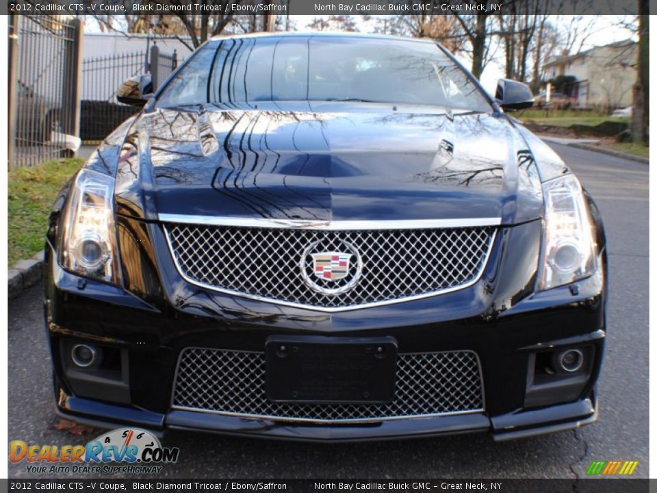 2012 Cadillac CTS -V Coupe Black Diamond Tricoat / Ebony/Saffron Photo #2