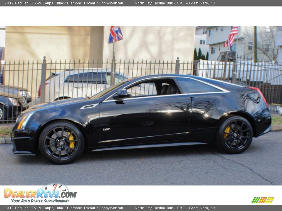 Black Diamond Tricoat 2012 Cadillac CTS -V Coupe Photo #3