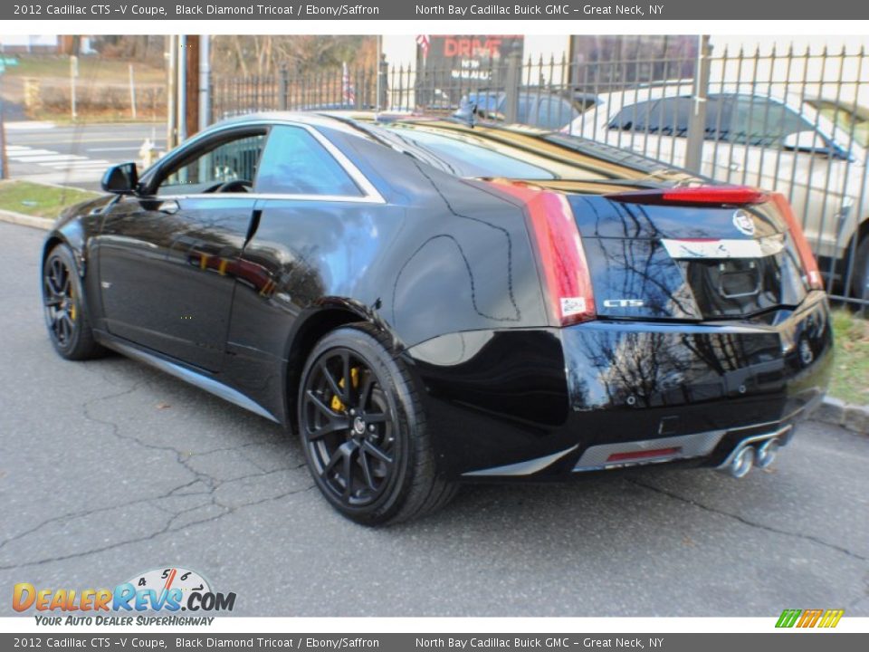 2012 Cadillac CTS -V Coupe Black Diamond Tricoat / Ebony/Saffron Photo #4