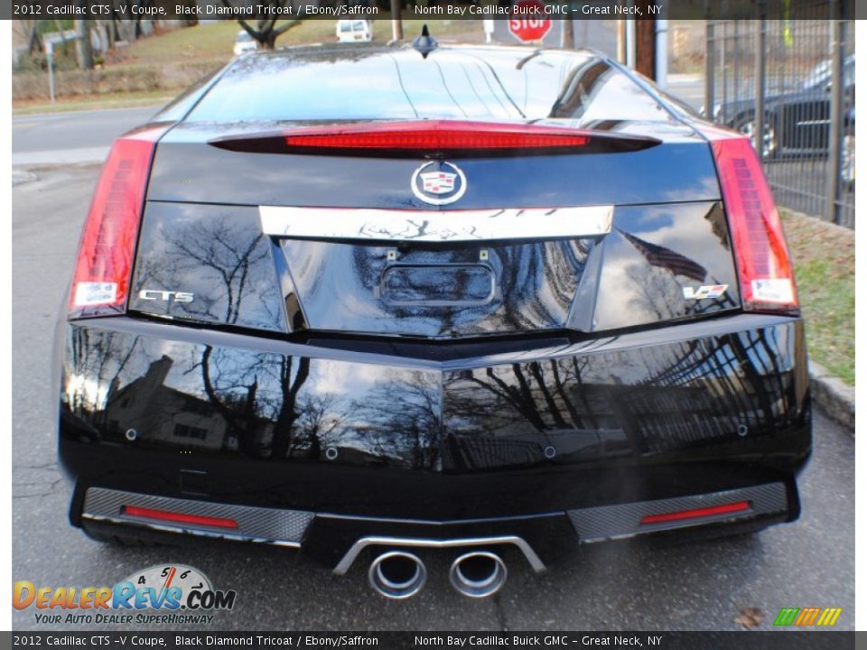 2012 Cadillac CTS -V Coupe Black Diamond Tricoat / Ebony/Saffron Photo #5