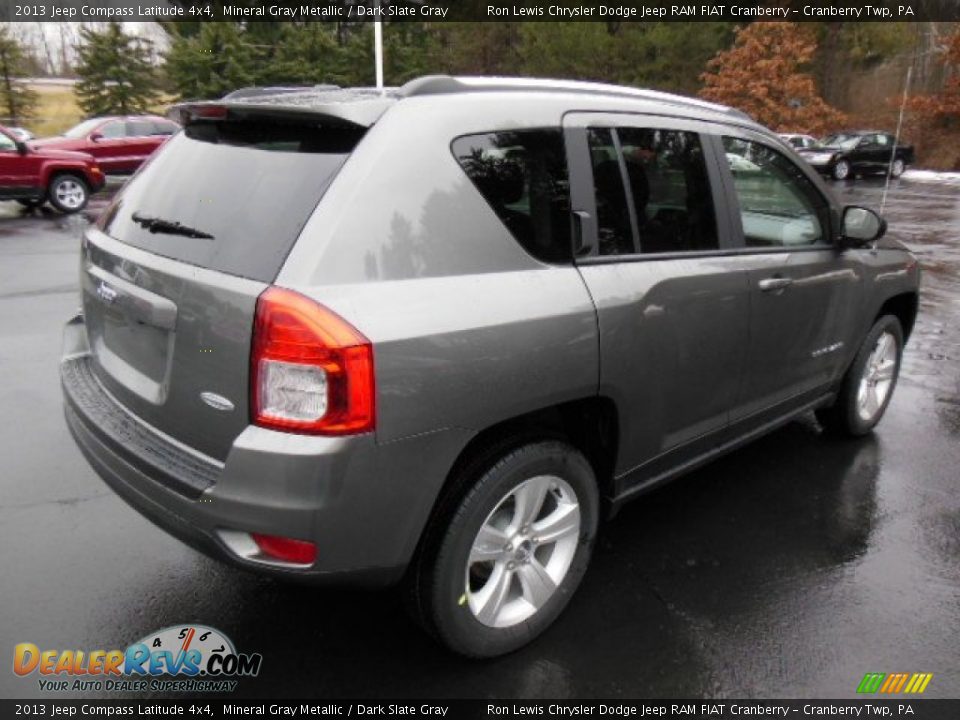 2013 Jeep Compass Latitude 4x4 Mineral Gray Metallic / Dark Slate Gray Photo #6
