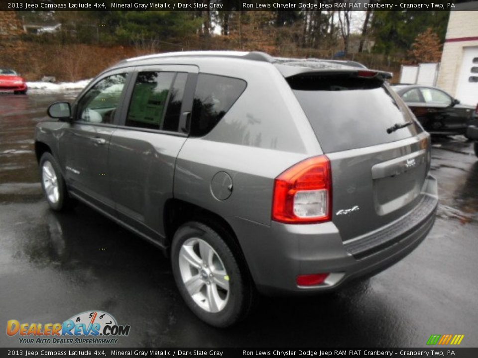 2013 Jeep Compass Latitude 4x4 Mineral Gray Metallic / Dark Slate Gray Photo #8
