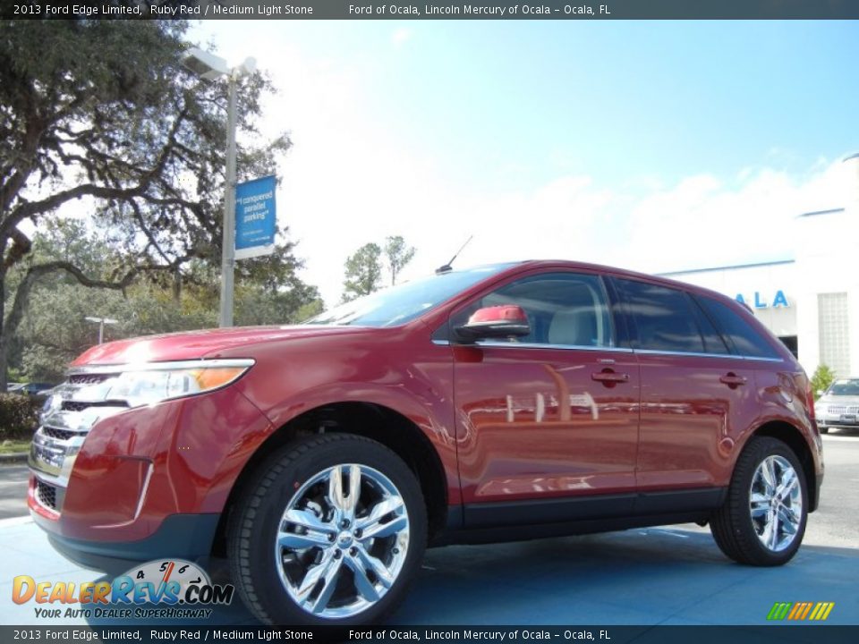 2013 Ford Edge Limited Ruby Red / Medium Light Stone Photo #1