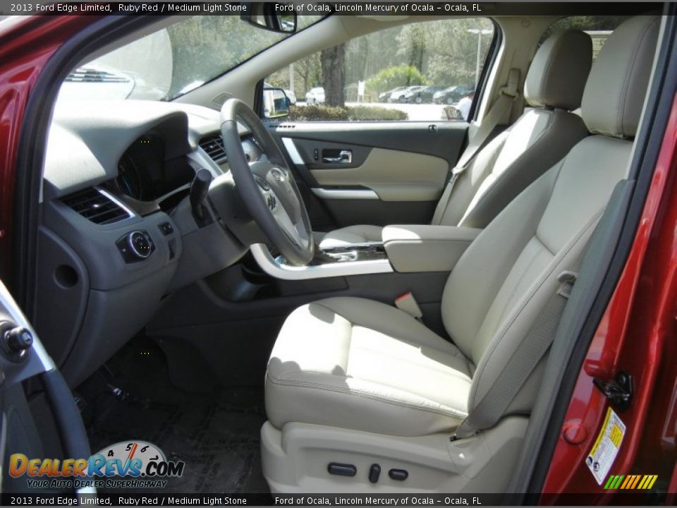 2013 Ford Edge Limited Ruby Red / Medium Light Stone Photo #5