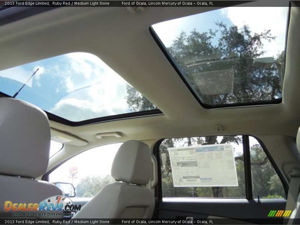 2013 Ford Edge Limited Ruby Red / Medium Light Stone Photo #7