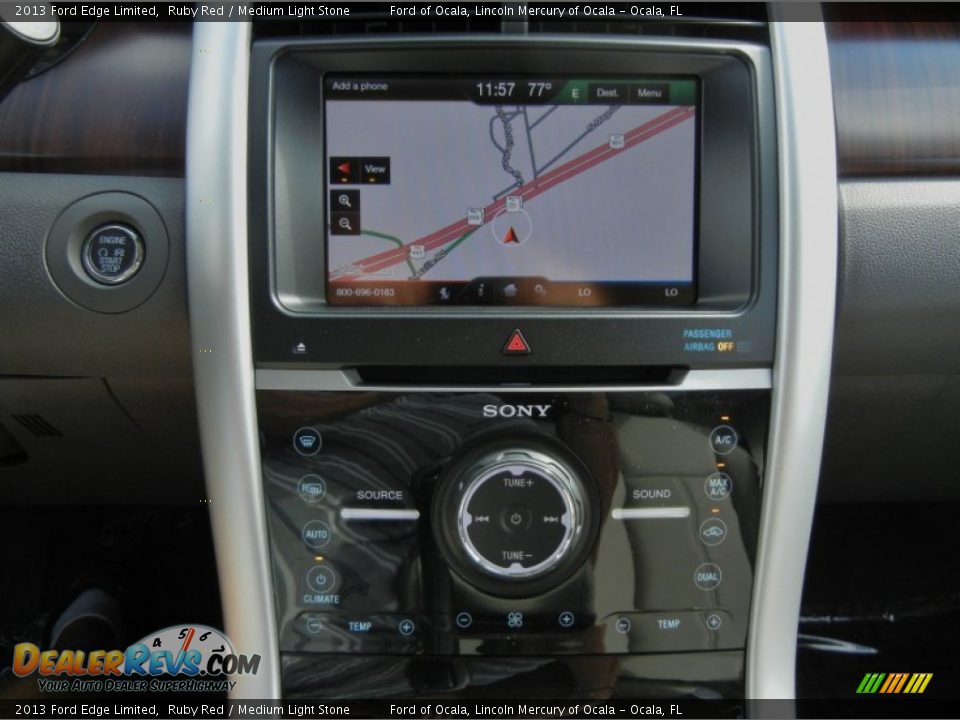2013 Ford Edge Limited Ruby Red / Medium Light Stone Photo #10