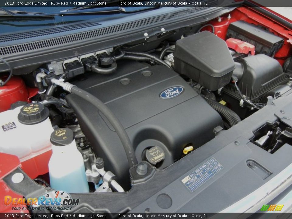 2013 Ford Edge Limited Ruby Red / Medium Light Stone Photo #12