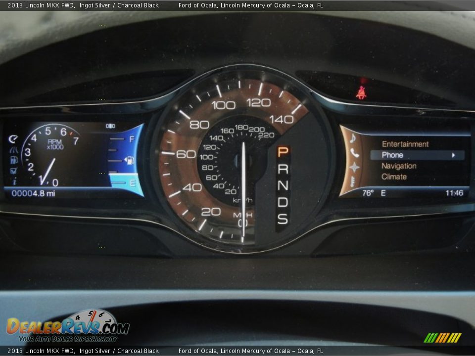 2013 Lincoln MKX FWD Ingot Silver / Charcoal Black Photo #9