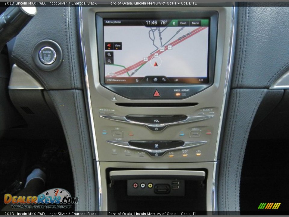 2013 Lincoln MKX FWD Ingot Silver / Charcoal Black Photo #10