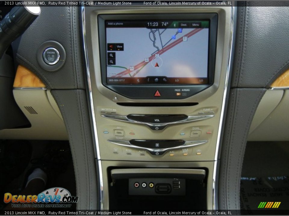 2013 Lincoln MKX FWD Ruby Red Tinted Tri-Coat / Medium Light Stone Photo #10
