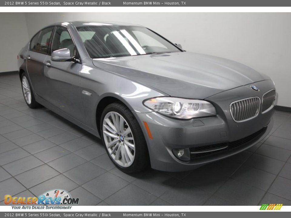 2012 BMW 5 Series 550i Sedan Space Gray Metallic / Black Photo #1