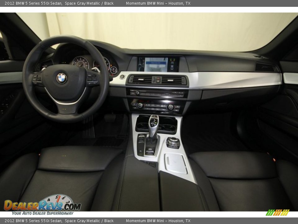 2012 BMW 5 Series 550i Sedan Space Gray Metallic / Black Photo #4