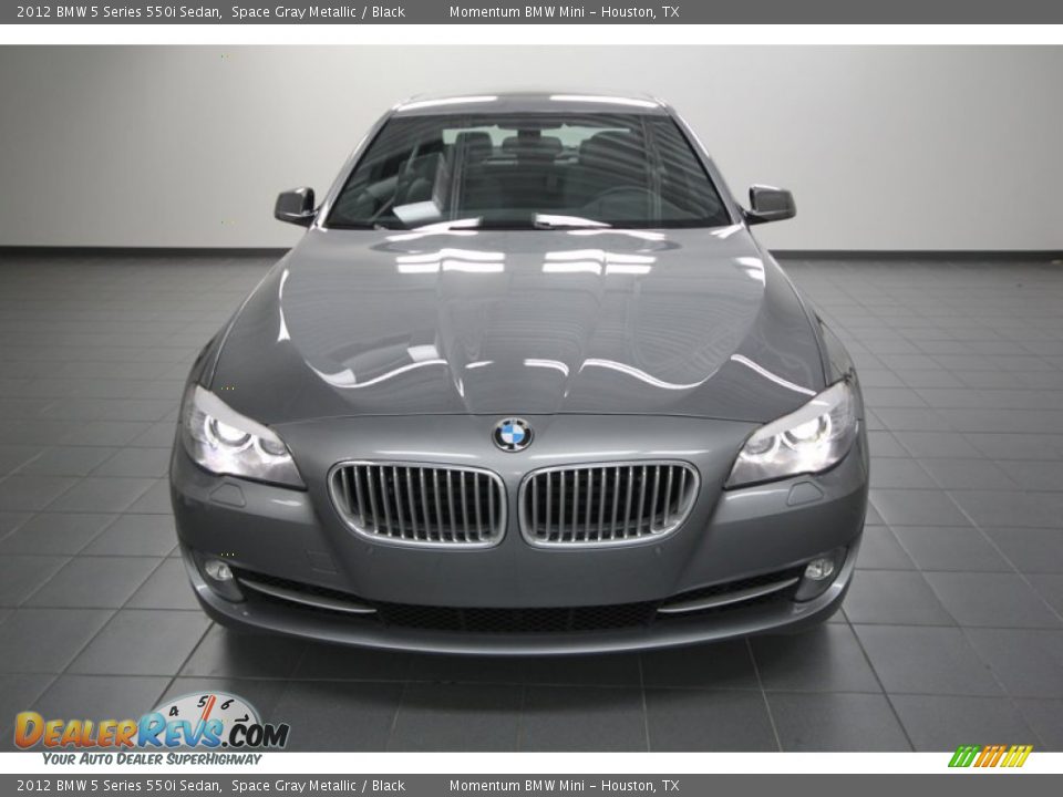 2012 BMW 5 Series 550i Sedan Space Gray Metallic / Black Photo #7