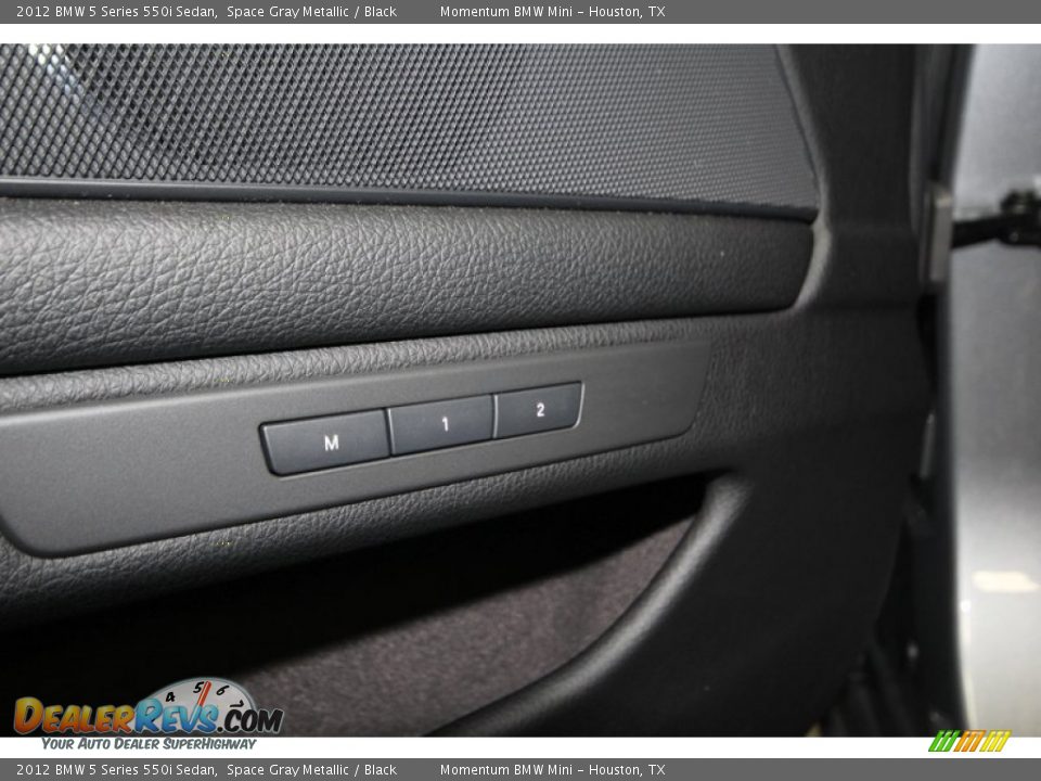 2012 BMW 5 Series 550i Sedan Space Gray Metallic / Black Photo #17