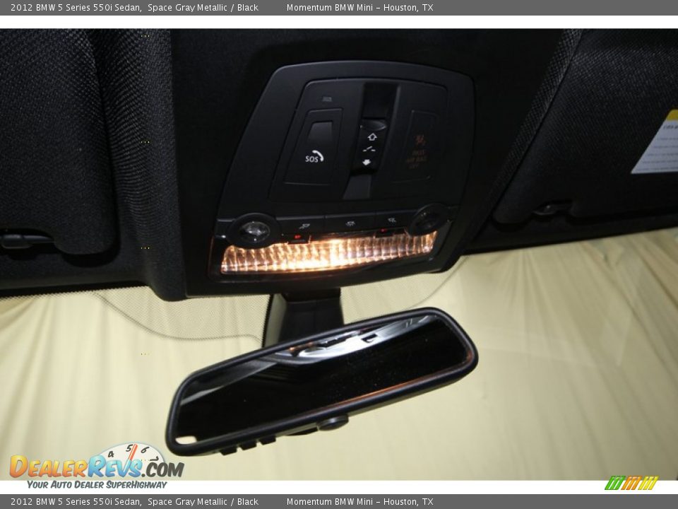 2012 BMW 5 Series 550i Sedan Space Gray Metallic / Black Photo #20