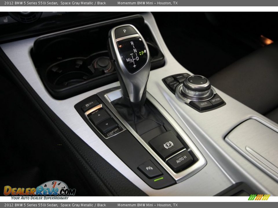 2012 BMW 5 Series 550i Sedan Space Gray Metallic / Black Photo #25