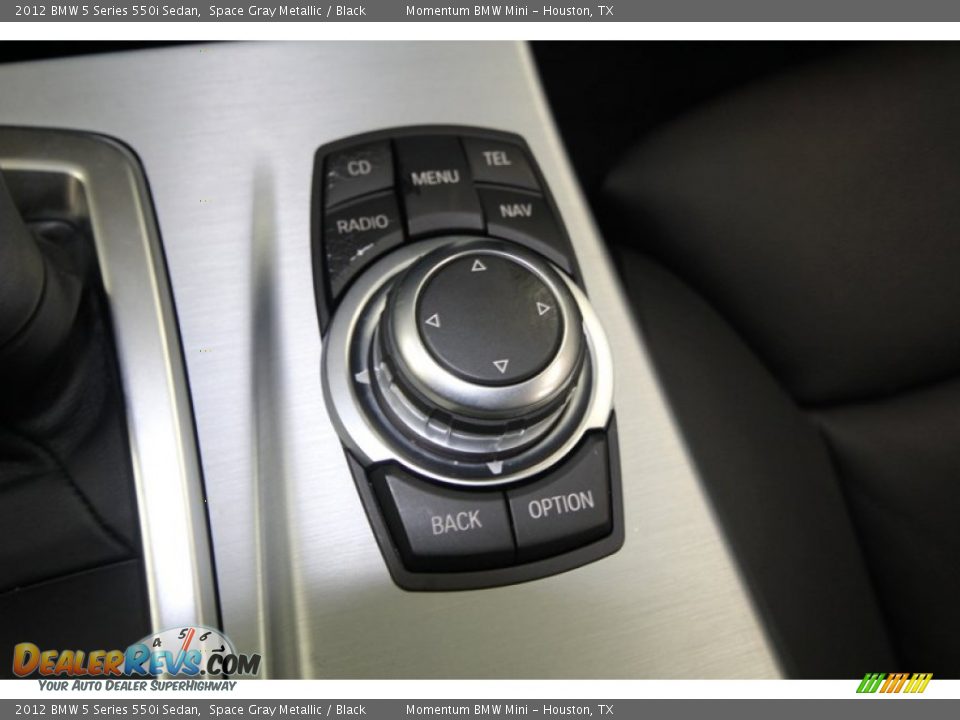 2012 BMW 5 Series 550i Sedan Space Gray Metallic / Black Photo #26