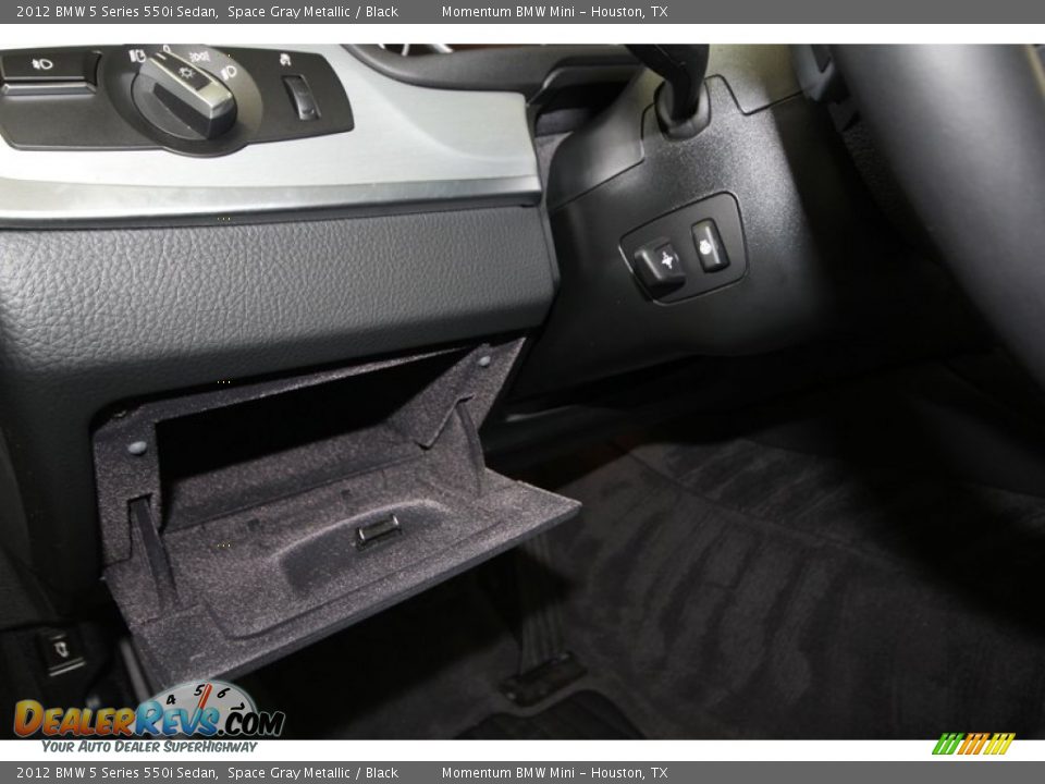 2012 BMW 5 Series 550i Sedan Space Gray Metallic / Black Photo #31