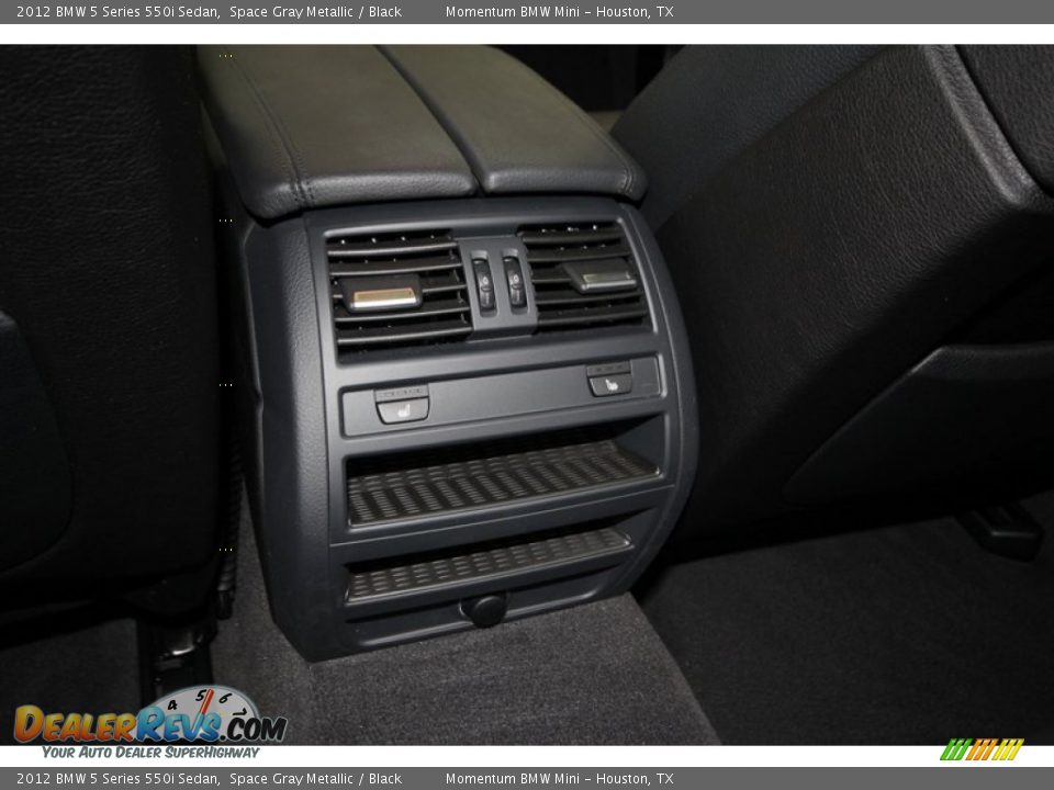 2012 BMW 5 Series 550i Sedan Space Gray Metallic / Black Photo #35