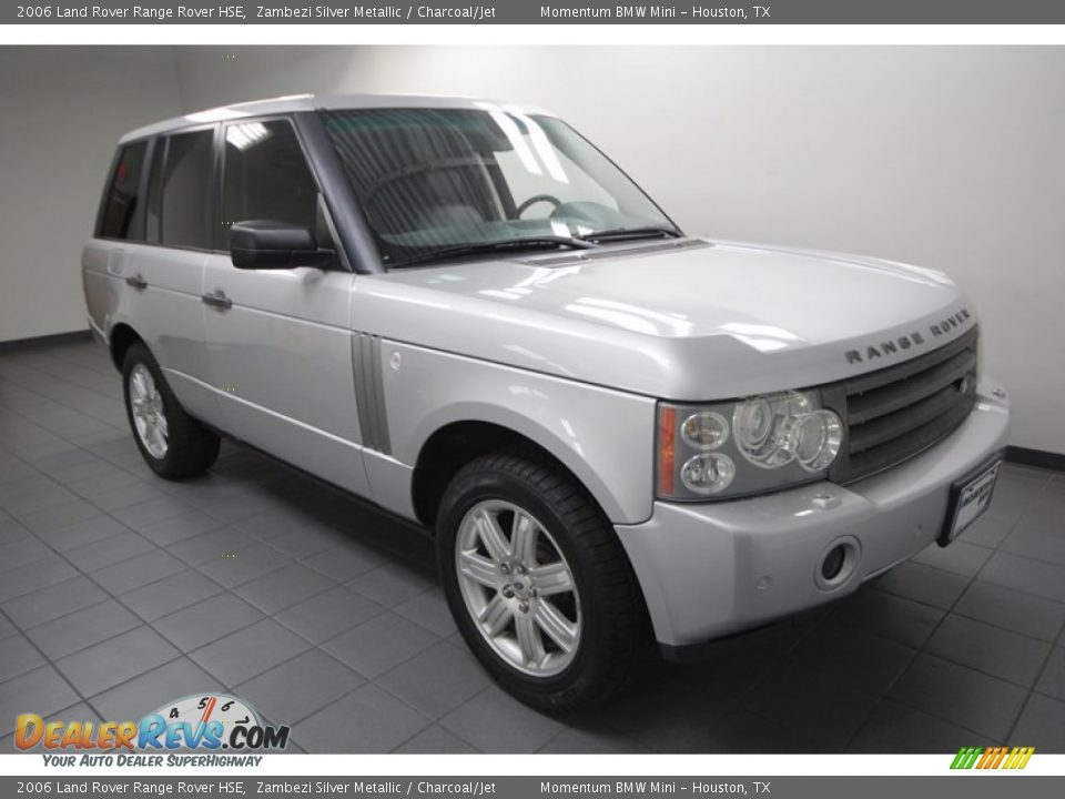 2006 Land Rover Range Rover HSE Zambezi Silver Metallic / Charcoal/Jet Photo #9