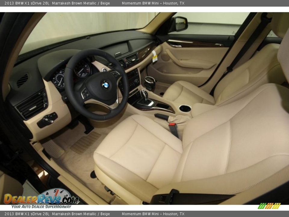 2013 BMW X1 sDrive 28i Marrakesh Brown Metallic / Beige Photo #11