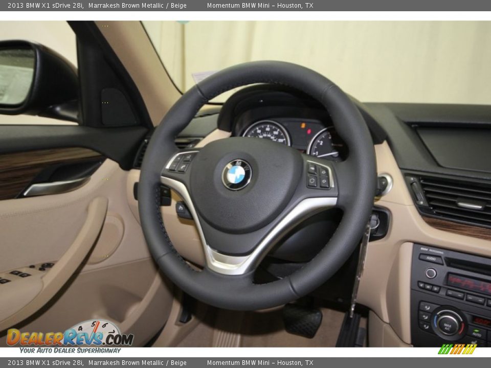 2013 BMW X1 sDrive 28i Marrakesh Brown Metallic / Beige Photo #26