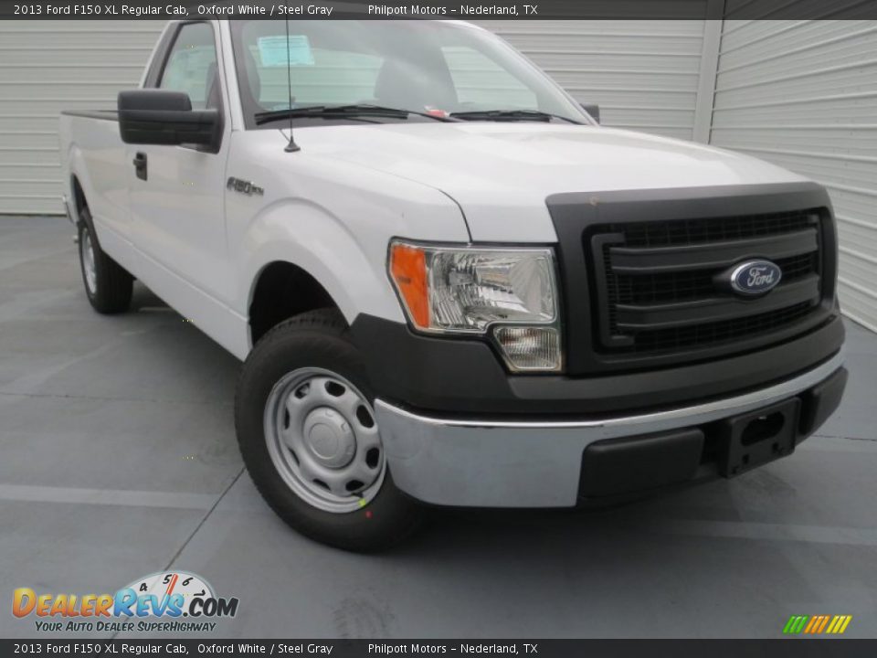 2013 Ford F150 XL Regular Cab Oxford White / Steel Gray Photo #1