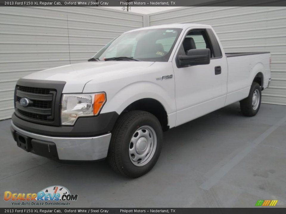 2013 Ford F150 XL Regular Cab Oxford White / Steel Gray Photo #6