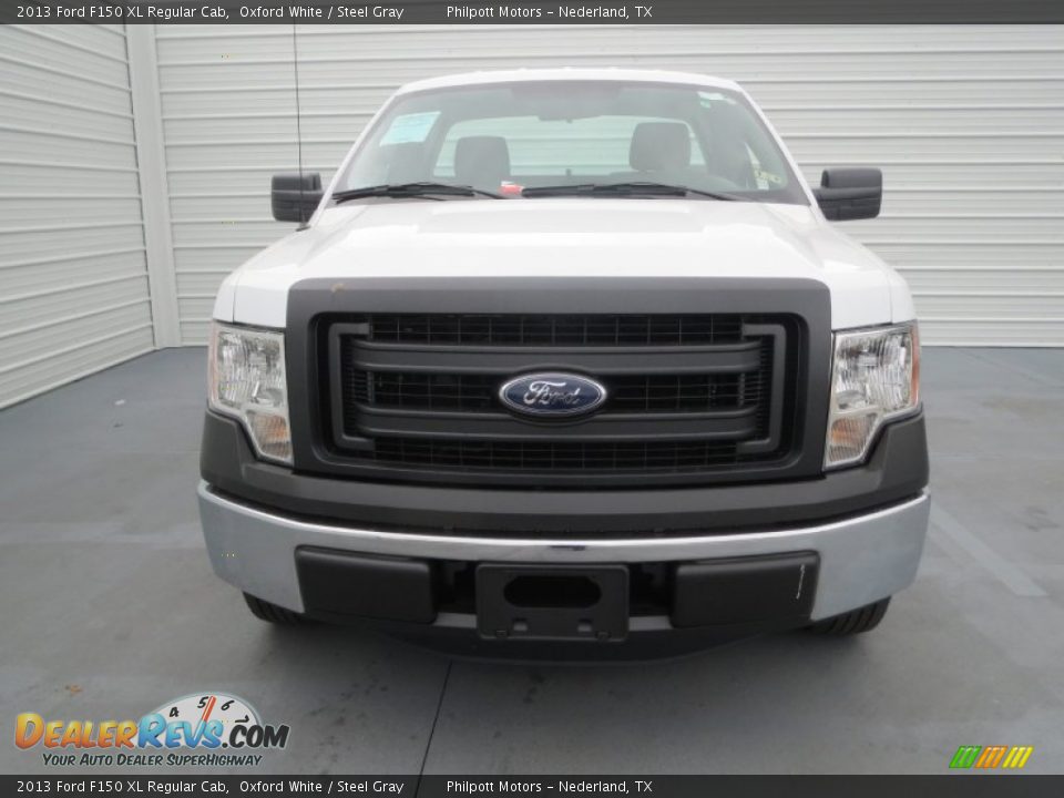 2013 Ford F150 XL Regular Cab Oxford White / Steel Gray Photo #7
