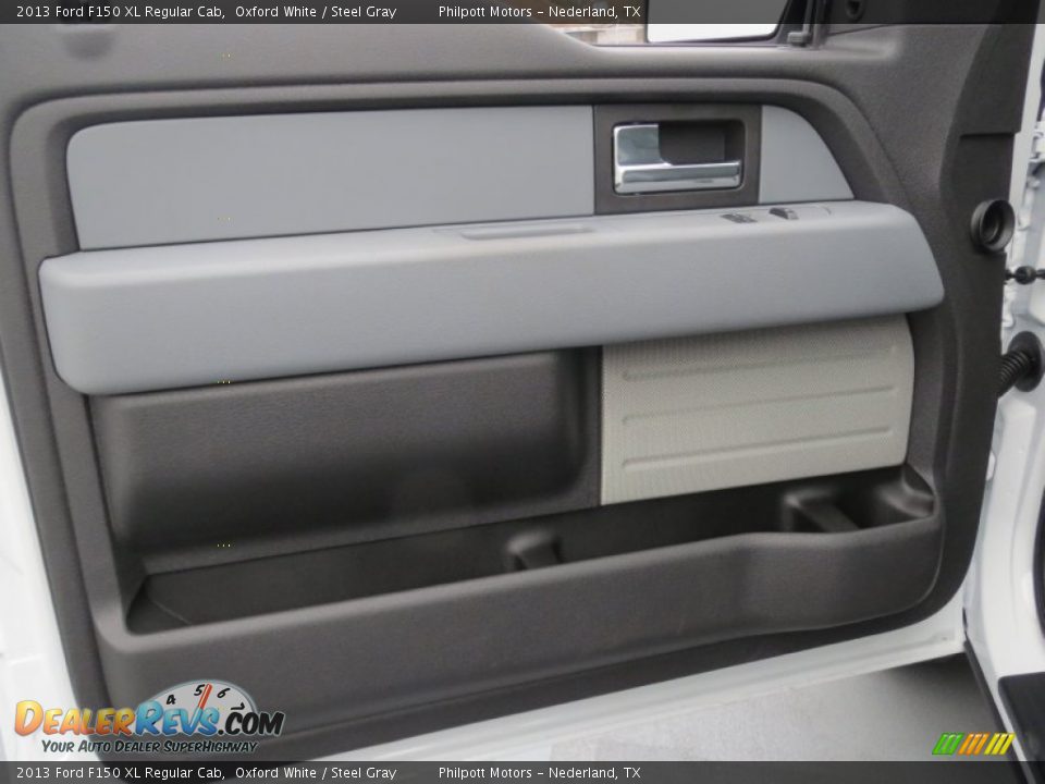 2013 Ford F150 XL Regular Cab Oxford White / Steel Gray Photo #17