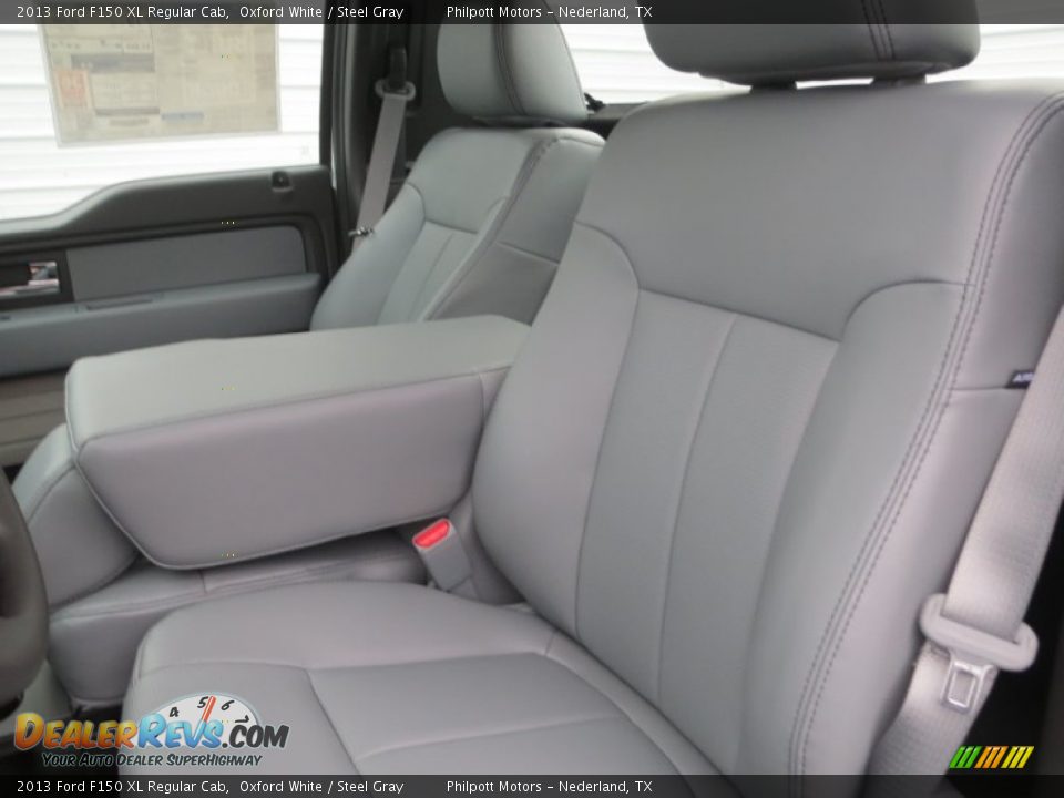 2013 Ford F150 XL Regular Cab Oxford White / Steel Gray Photo #19
