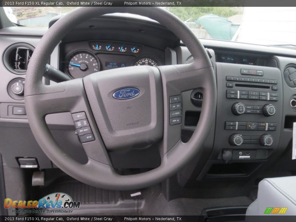 2013 Ford F150 XL Regular Cab Oxford White / Steel Gray Photo #21