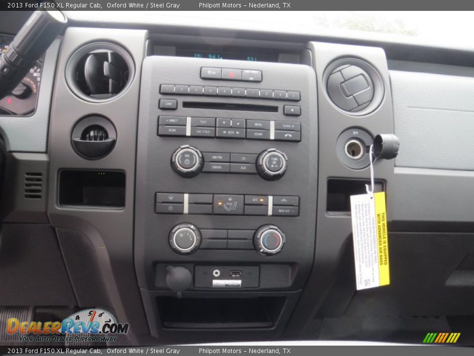 2013 Ford F150 XL Regular Cab Oxford White / Steel Gray Photo #22