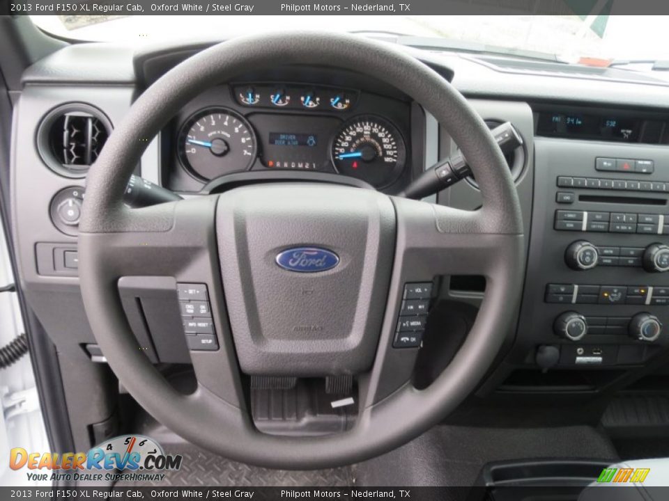 2013 Ford F150 XL Regular Cab Oxford White / Steel Gray Photo #26