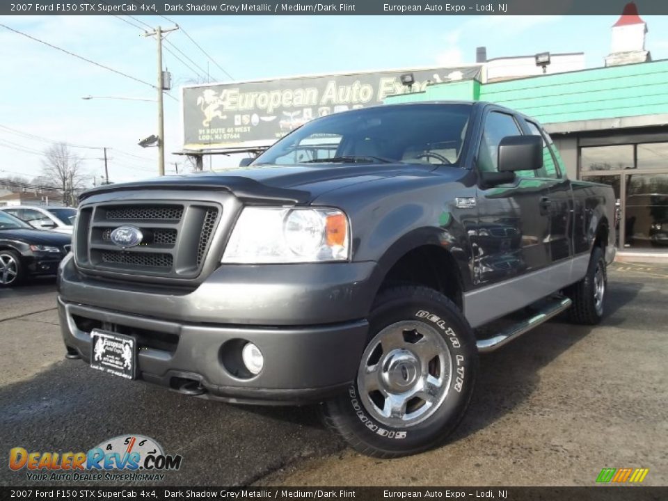 2007 Ford F150 STX SuperCab 4x4 Dark Shadow Grey Metallic / Medium/Dark Flint Photo #1