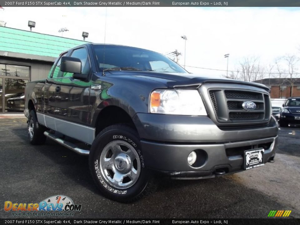 2007 Ford F150 STX SuperCab 4x4 Dark Shadow Grey Metallic / Medium/Dark Flint Photo #2