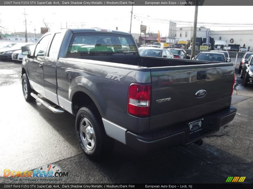 2007 Ford F150 STX SuperCab 4x4 Dark Shadow Grey Metallic / Medium/Dark Flint Photo #4