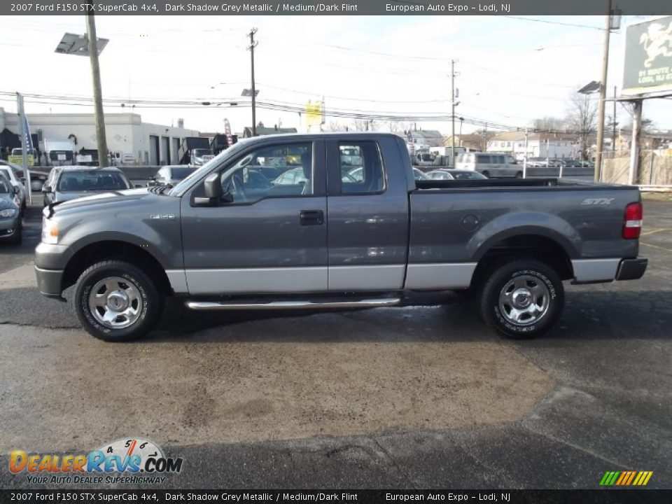 2007 Ford F150 STX SuperCab 4x4 Dark Shadow Grey Metallic / Medium/Dark Flint Photo #7