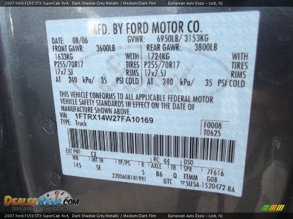 2007 Ford F150 STX SuperCab 4x4 Dark Shadow Grey Metallic / Medium/Dark Flint Photo #32