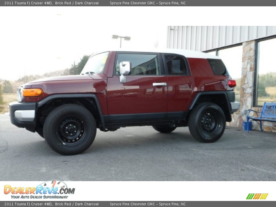 2011 Toyota FJ Cruiser 4WD Brick Red / Dark Charcoal Photo #2