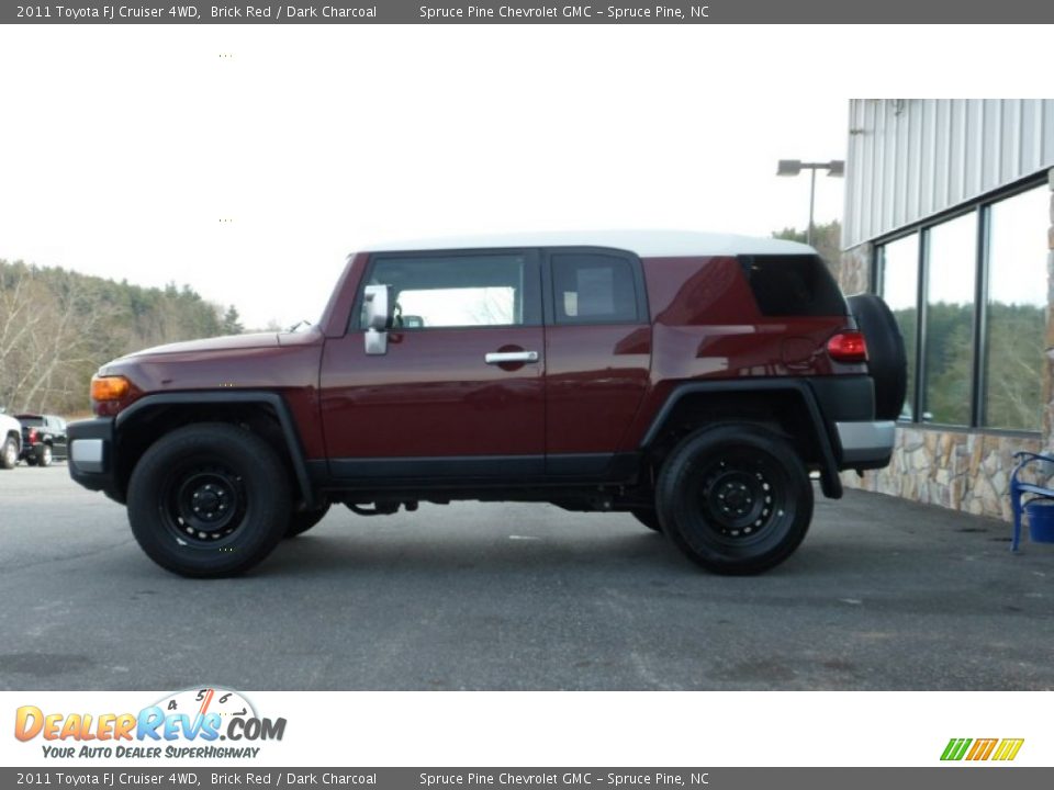 2011 Toyota FJ Cruiser 4WD Brick Red / Dark Charcoal Photo #4
