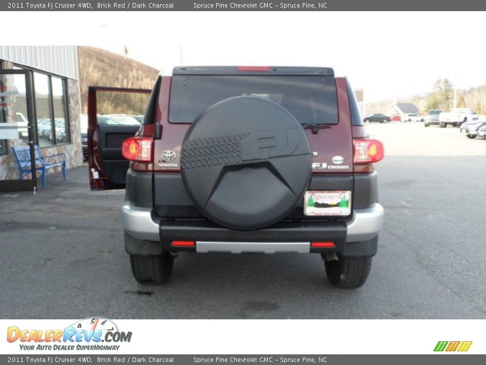 2011 Toyota FJ Cruiser 4WD Brick Red / Dark Charcoal Photo #32