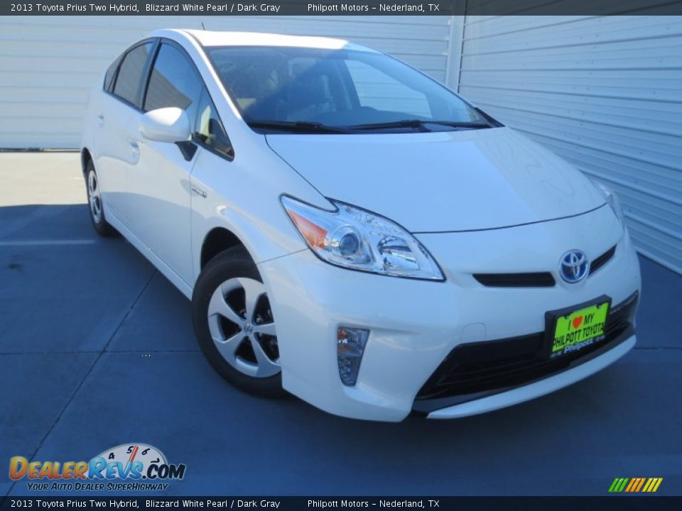 2013 Toyota Prius Two Hybrid Blizzard White Pearl / Dark Gray Photo #1